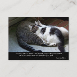 Ik zal (Cat) bedrijfs of het Roepen Kaarten verstr Visitekaartje