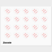 Ik zal Christelijk worden gered Hart Sticker (Vel)