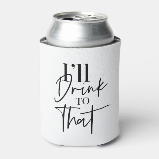 Ik zal daar op Drink. Blikjeskoeler (Blikje Voorkant)