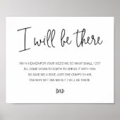 Ik zal daar zijn met een herdenkingsstoel met een poster (Voorkant)