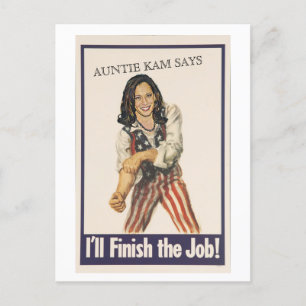 Ik zal de baan afmaken. briefkaart