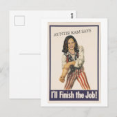 Ik zal de baan afmaken. briefkaart (Voorkant / Achterkant)