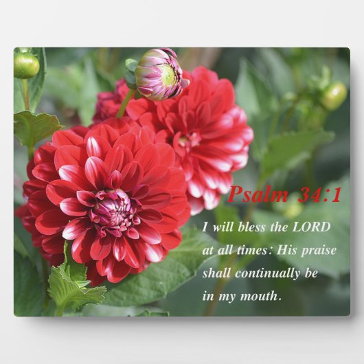 Ik zal de Heer altijd baren! Fotoplaat (Voorkant)