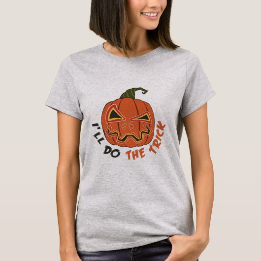 IK ZAL DE TRICK DOEN VOOR HALLOWEEN SCARY HALLOWEE T-SHIRT (Voorkant)