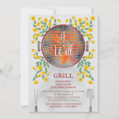 Ik zal de uitnodiging van de Bridal van Grill (Voorkant)