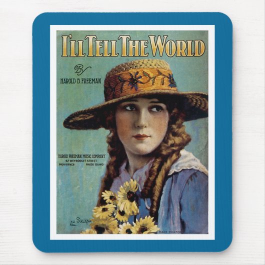 Ik zal de wereld vertellen muismat (Voorkant)