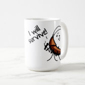 Ik zal de zingerij overleven - Mok (Voorkant rechts)