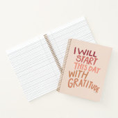 Ik zal deze dag beginnen met dankbaarheid - gedurf notitieboek (Binnen)