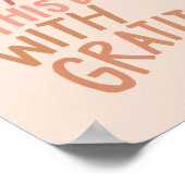 Ik zal deze dag beginnen met dankbaarheid - gedurf poster (Hoek)