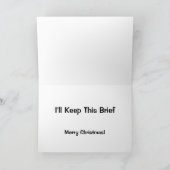 Ik zal deze korte tijd houden - vrolijk kerstfeest kaart (Binnen)