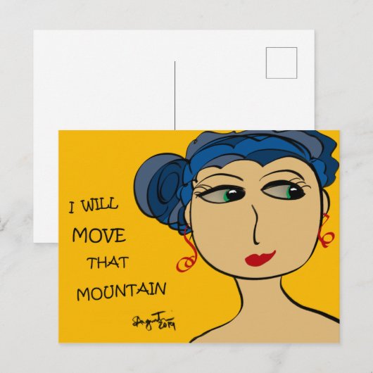 IK ZAL DIE BERG - DE INDIVIDUELE KAART VAN DE (Voorkant / Achterkant)