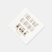 IK ZAL DOEN WAT ALLE KONINGINNEN DOEN REGEL monogr Servet (Hoek)