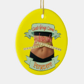 Ik zal doorgaan keramisch ornament (Rechts)