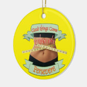 Ik zal doorgaan keramisch ornament (Links)