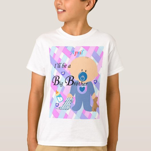 Ik zal een Big Brother zijn, April Boys T-shirt (Voorkant)