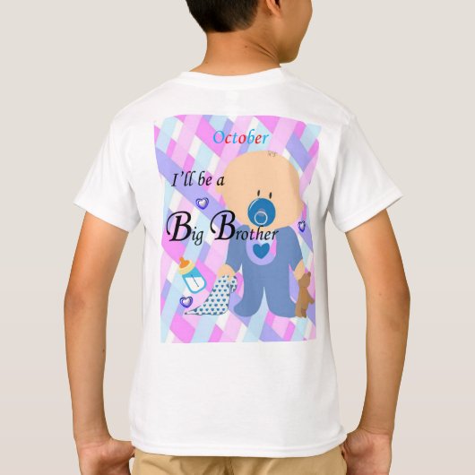 Ik zal een Big Brother zijn, Oktober T-shirt (Achterkant)