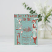 Ik zal een Bungalow voor u bouwen Briefkaart (Staand voorkant)