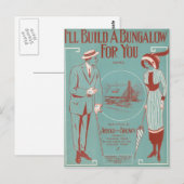 Ik zal een Bungalow voor u bouwen Briefkaart (Voorkant / Achterkant)