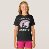 Ik zal een grote zuster worden t-shirt (Voorkant volledig)
