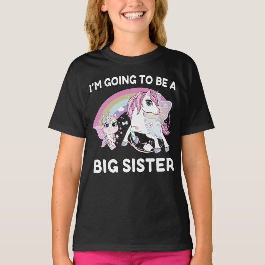 Ik zal een grote zuster worden t-shirt (Voorkant)