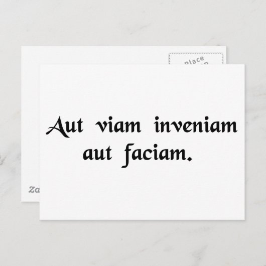 Ik zal een manier vinden of een manier maken briefkaart (Voorkant / Achterkant)