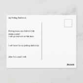 Ik zal een verschil maken in persoonlijke stemheri briefkaart (Achterkant)