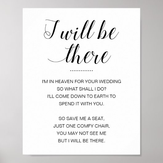 Ik zal er een herdenkingsbruiloft zijn poster (Voorkant)