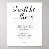 Ik zal er zijn, bespaar me een plaats in het geheu poster (Voorkant)