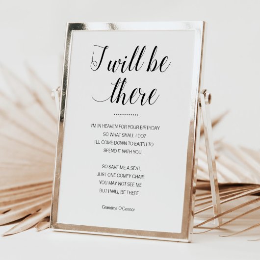 Ik zal er zijn, bespaar me een plaats in het geheu poster