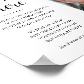 Ik zal er zijn met fotostoel voor herdenking trouw poster (Hoek)