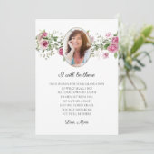 Ik zal er zijn Rozen Mama Memorial Afstuderen Kaar Feestdagenkaart (Staand voorkant)