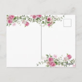 Ik zal er zijn Rozen Moeder Herdenking Afgestudeer Briefkaart (Achterkant)