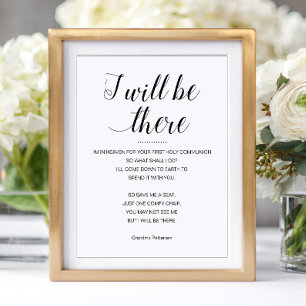 Ik zal er zijn voor de herdenking van de eerste he poster