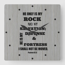 Ik zal geen Bijbelverversie verplaatsen Vierkante Klok