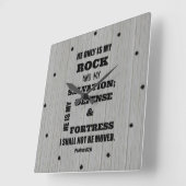 Ik zal geen Bijbelverversie verplaatsen Vierkante Klok (Hoek)