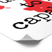 Ik zal geen grenzen instellen - Inspirerend offert Poster (Hoek)