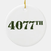 Ik zal geen Pistool dragen Keramisch Ornament (Achterkant)