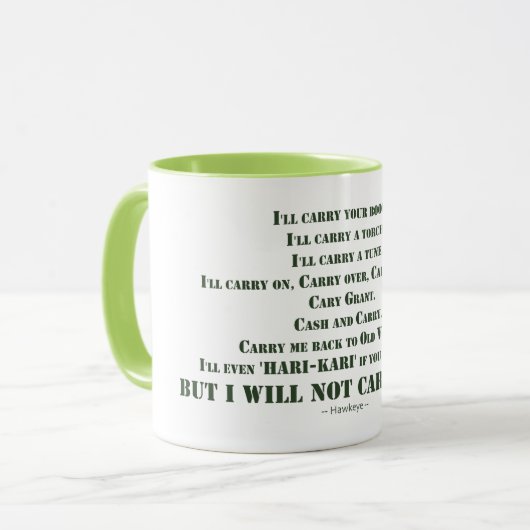 Ik zal geen Pistool dragen Mok (Voorkant links)