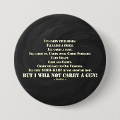 Ik zal geen Pistool dragen Ronde Button 7,6 Cm (Voorkant)