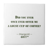 Ik zal geen Pistool dragen Tegeltje (Voorkant)