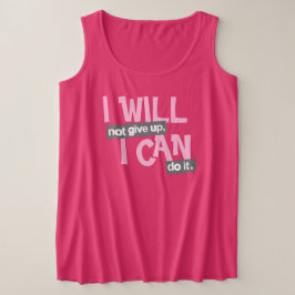 Ik zal geen positieve roze dames t-shirt opgeven