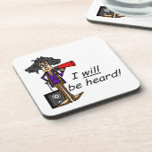 Ik zal gehoord worden bier onderzetter (Linkerzijde)