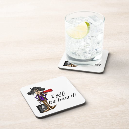 Ik zal gehoord worden bier onderzetter (Rechterzijde)