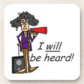 Ik zal gehoord worden bier onderzetter (Voorkant)