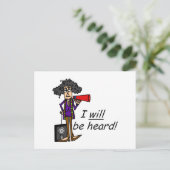 Ik zal gehoord worden briefkaart (Staand voorkant)