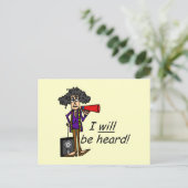 Ik zal gehoord worden briefkaart (Staand voorkant)