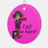 Ik zal gehoord worden keramisch ornament (Links)