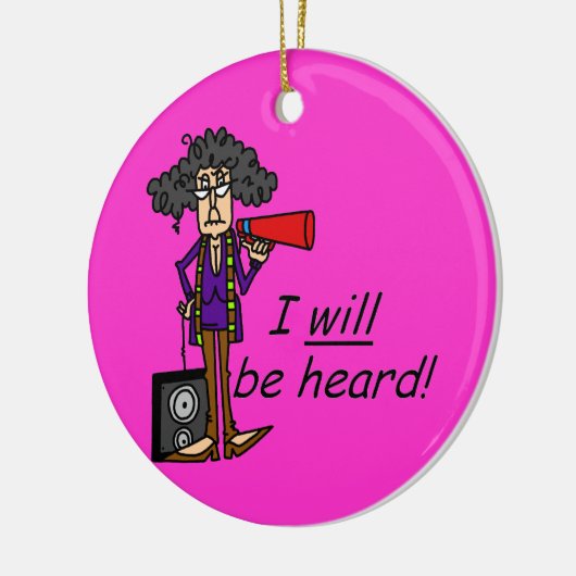 Ik zal gehoord worden keramisch ornament (Links)