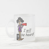 Ik zal gehoord worden matglas koffiemok (Links)