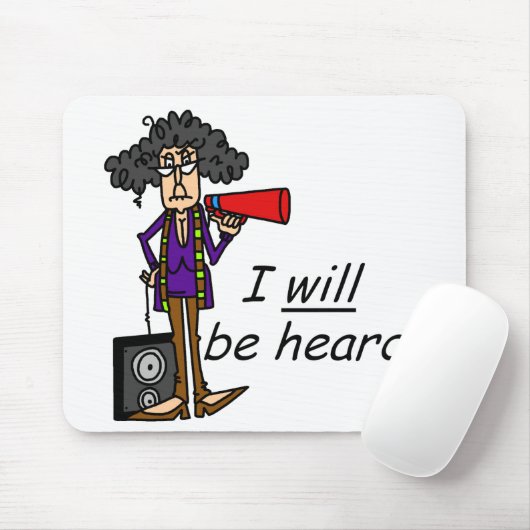 Ik zal gehoord worden muismat (Met muis)